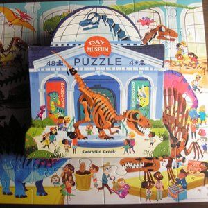 Crocodile Creek Puzzle ~ Day at the Museum ~ 48 Piece ~ Dinosaurs Eco Friendly